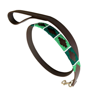 GREEN AND WHITE - Polo Dog Lead