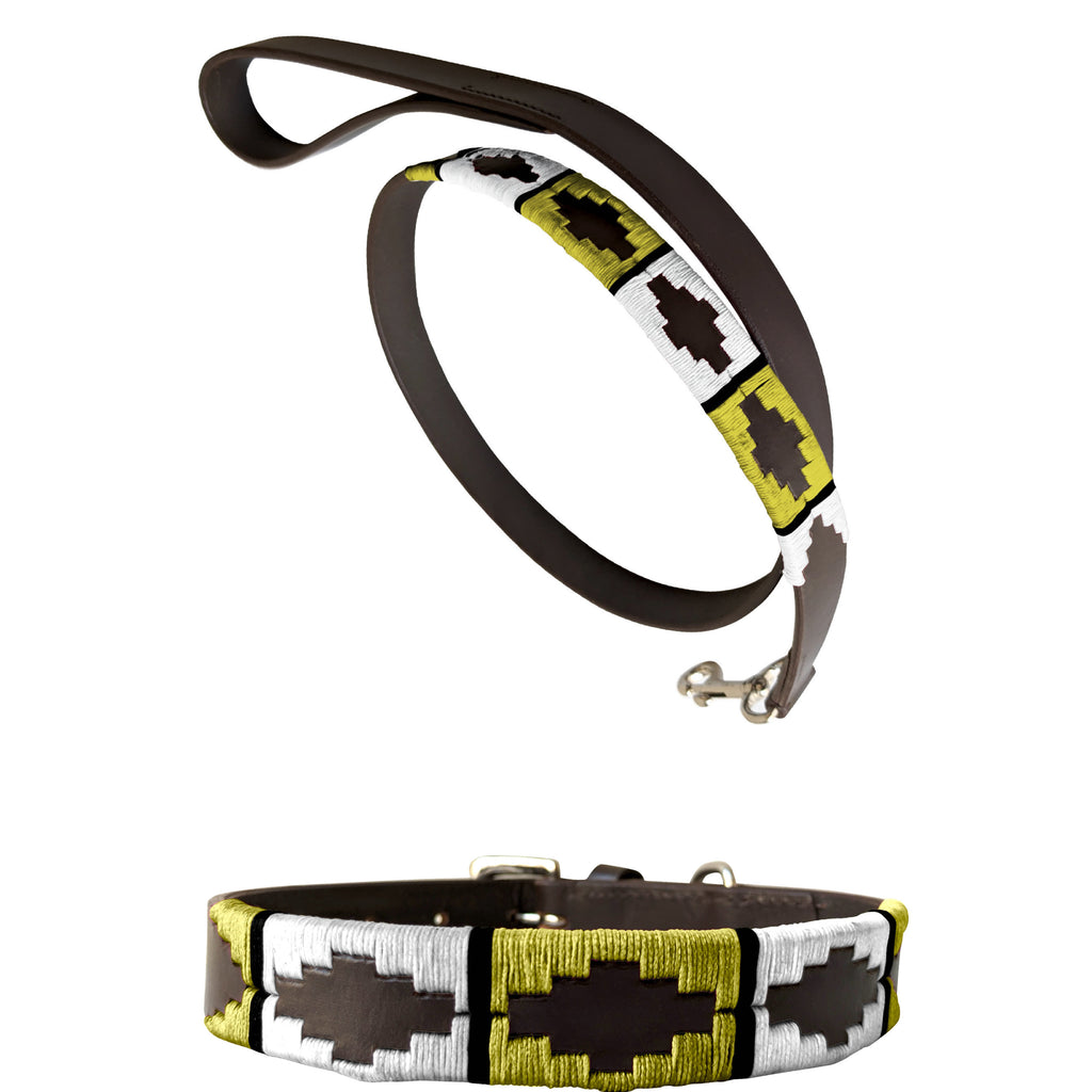 MALARGÜE - Polo Dog Collar & Lead Set