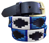 OBERÁ - Children's Polo Belt CARLOS DIAZ Boys Girls Kids Childrens Premium Unisex Brown Leather Embroidered Designer Gaucho Polo Belt
