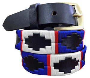 BLUE, RED AND WHITE - Skinny Polo Belt