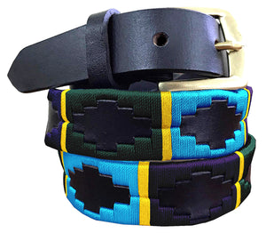 YELLOW, GREEN AND BLUE - Skinny Polo Belt
